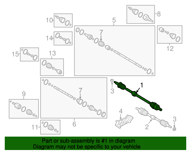 495012V300 Axle Assembly 20132017 Hyundai Veloster World OEM