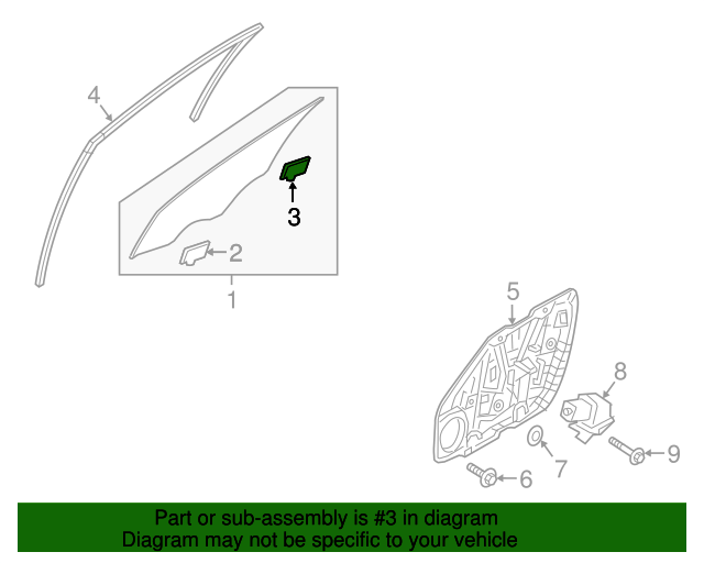 20162022 Kia Door Glass Holder 82413 C6000