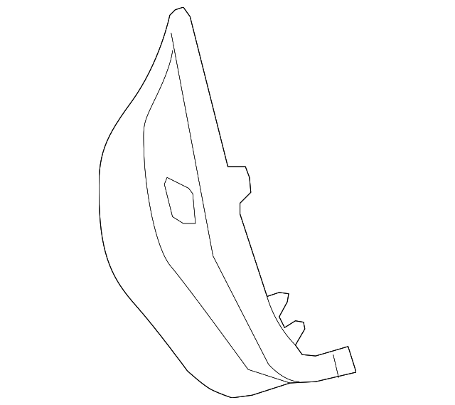 25923075 GM Light Titanium Front Passenger Side Door Rear Garnish