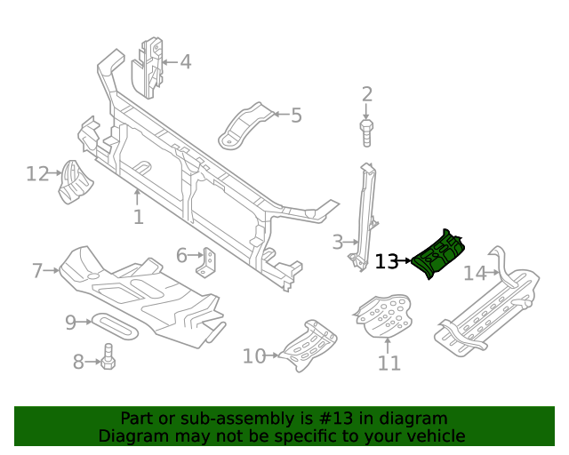 20052023 Nissan Heat Shield 74762EA000 Nissan Parts Store