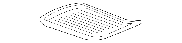 Jet Black Front Floor Console Liner - Cadillac (84147057)