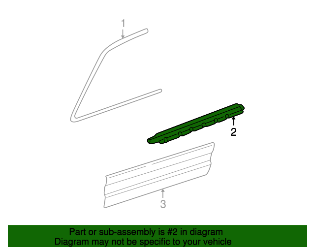 19922011 Ford OEM Belt WeatherStrip 6W7Z5421453AA Ford Parts Center