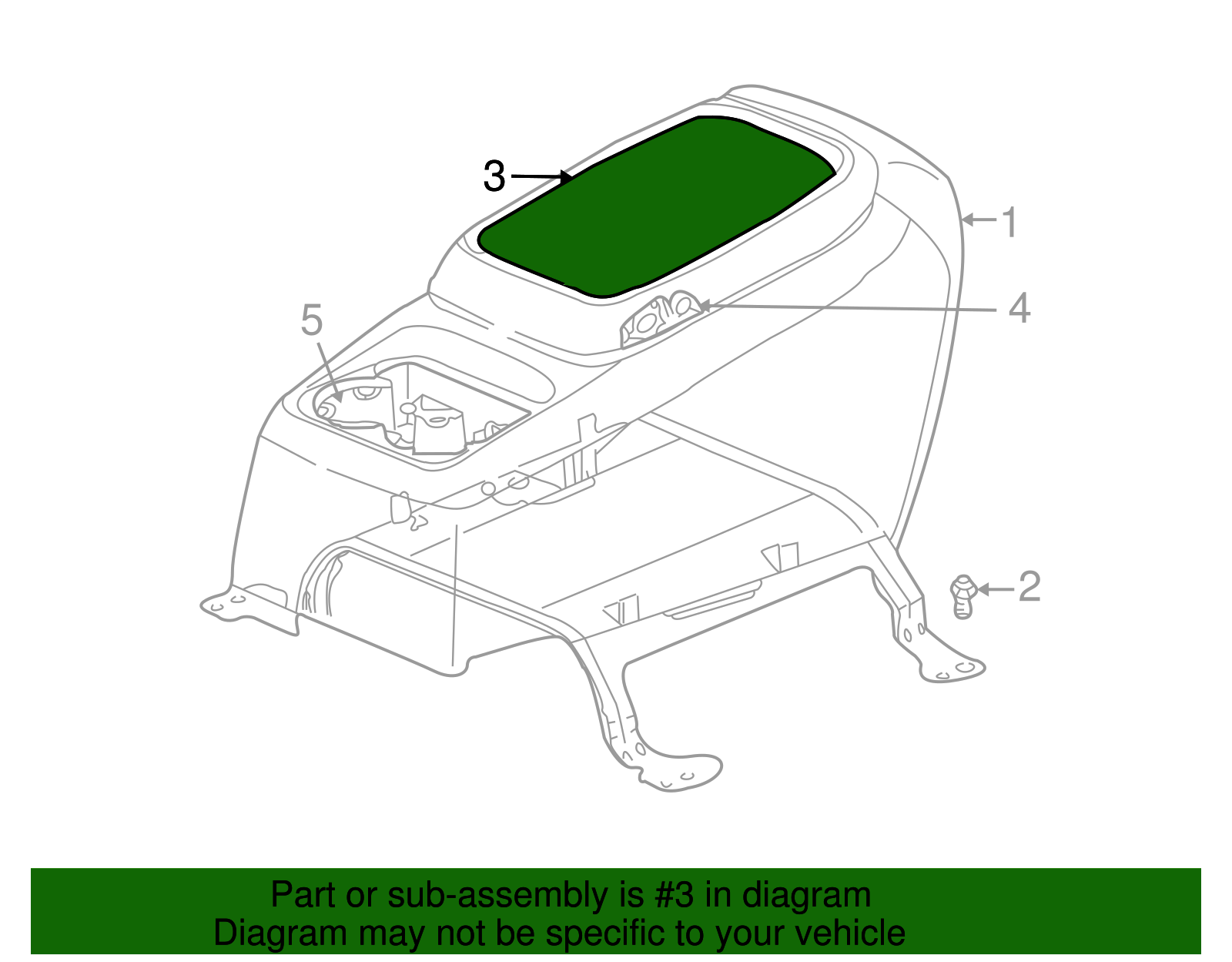 Console Armrest Cover - GM (88939738)