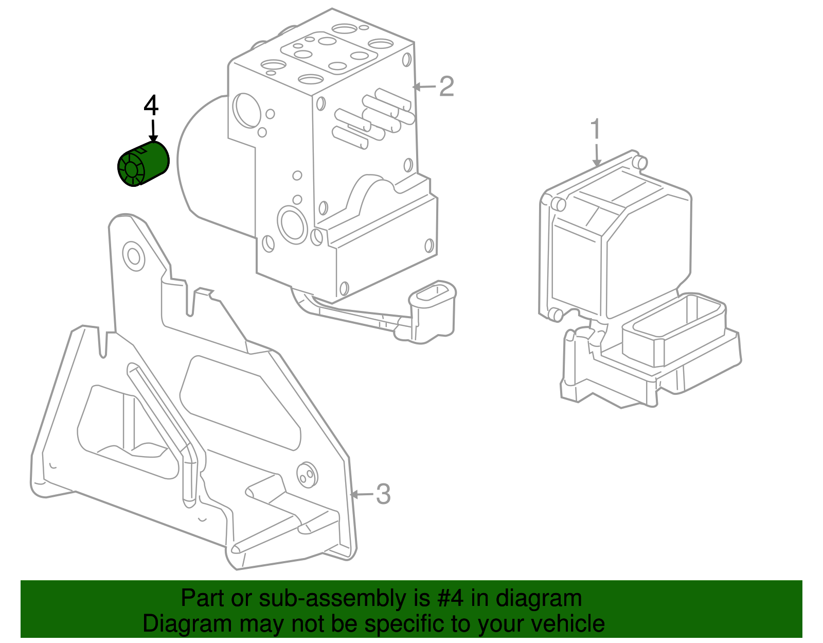 Insulator Assembly-Brake Press Module Vlv - GM (25698059)