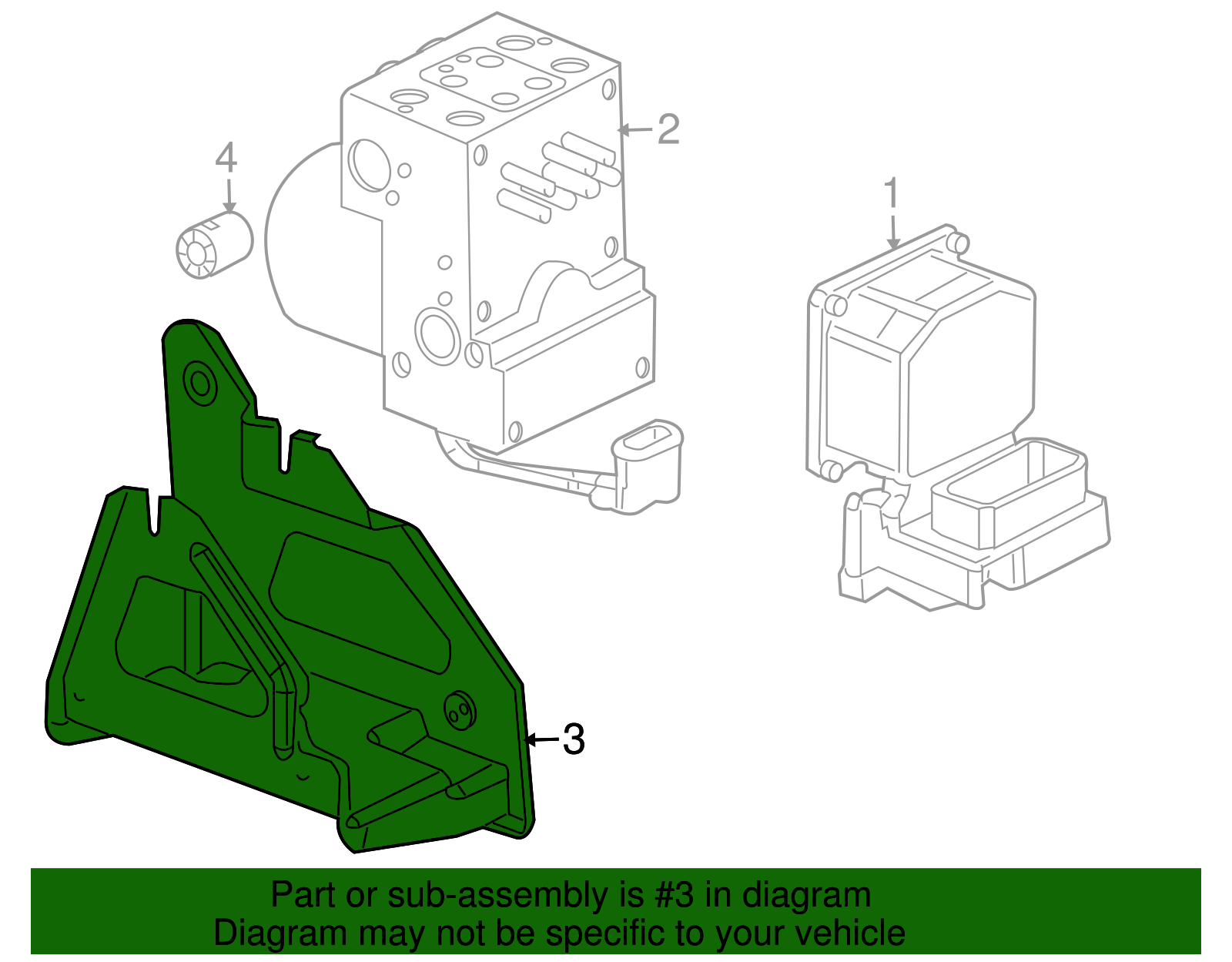 Bracket-Brake Press Module Vlv - GM (15064195)