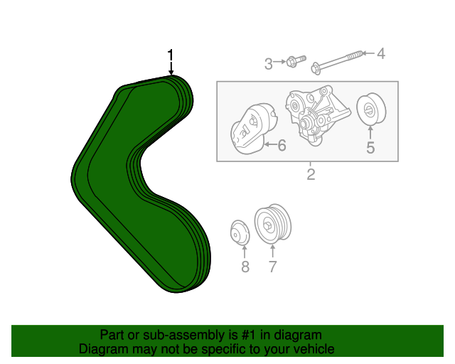 Genuine OEM Belt Part# LR011327 Fits 2010-2022 Land Rover: Up To 35% ...