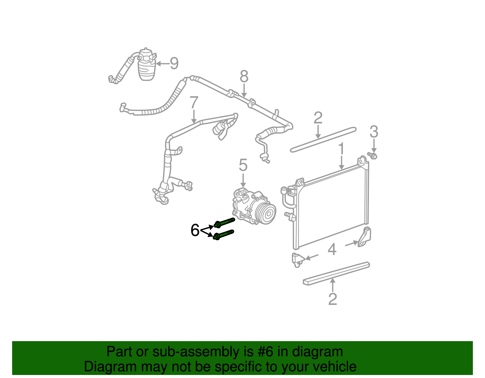Compressor Assembly Bolt - GM (11562382)