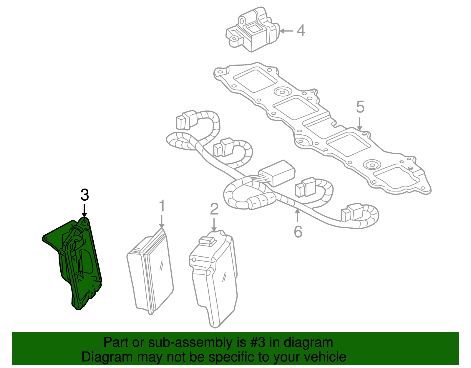 Powertrain Control Module Bracket - GM (15047570)