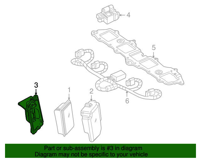 19992007 GM Powertrain Control Module Bracket 15047570 GMPartsNow