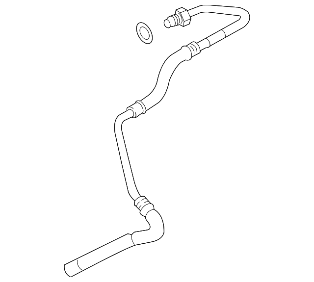 20092015 Audi Q7 Power Steering Return Hose 7L6422891B OEM Parts