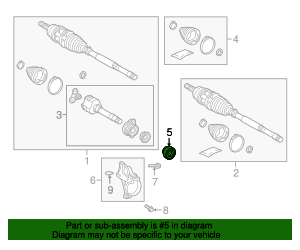 thumbnail image 2 of Toyota Automatic Transmission Output Shaft Seal - OEM Replacement 90311-40036 2 of 9