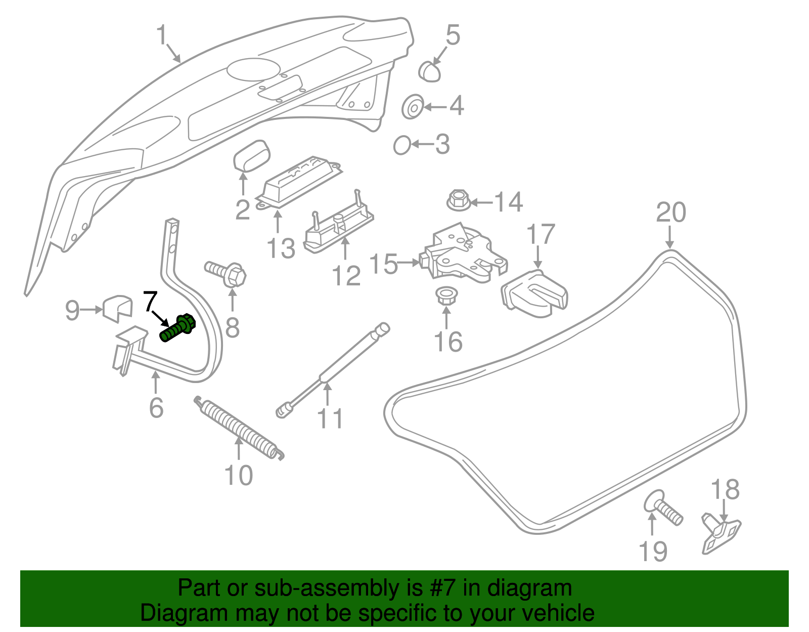 Hinge Bolt - Volkswagen (N-909-210-02)