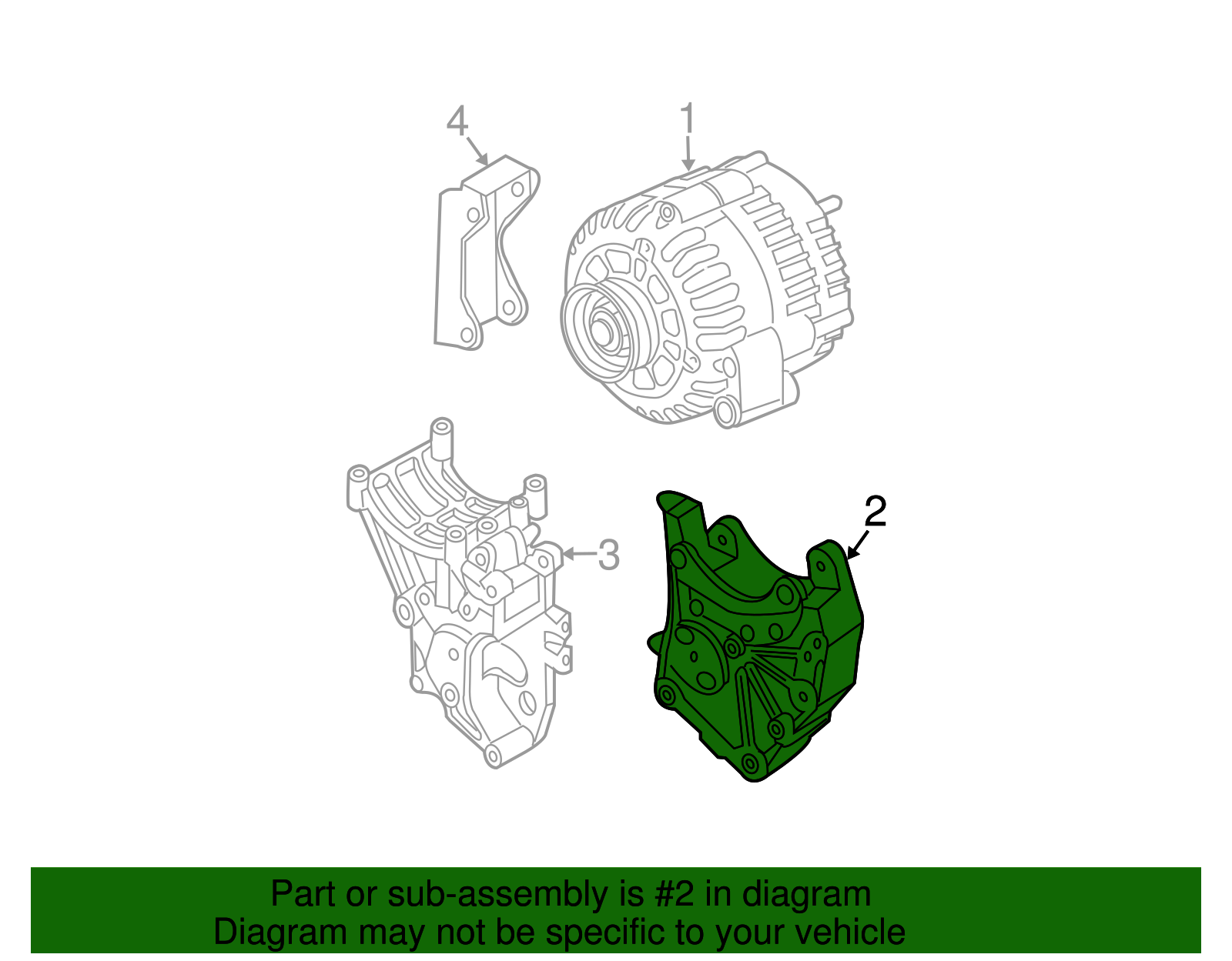 Alternator Bracket - GM (97365711)