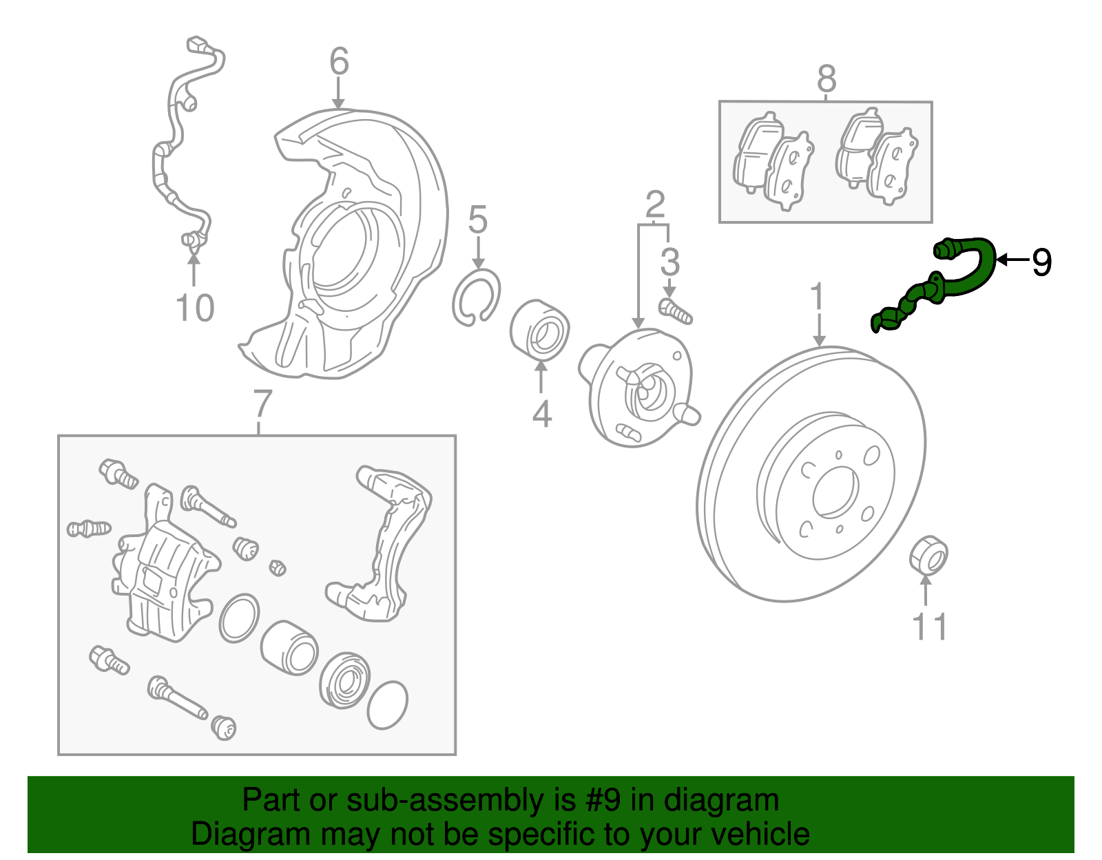 Brake Hose - Toyota (90080-94137)