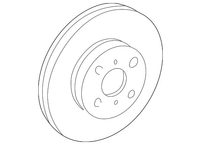 Disc Brake Rotor (Front) - Scion (43512-20711)