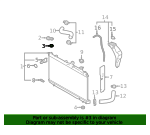 Subaru Radiator Mount Cushion Set - OEM 45135AE030 Fits 2002-2021 BRZ, Forester, Impreza, WRX