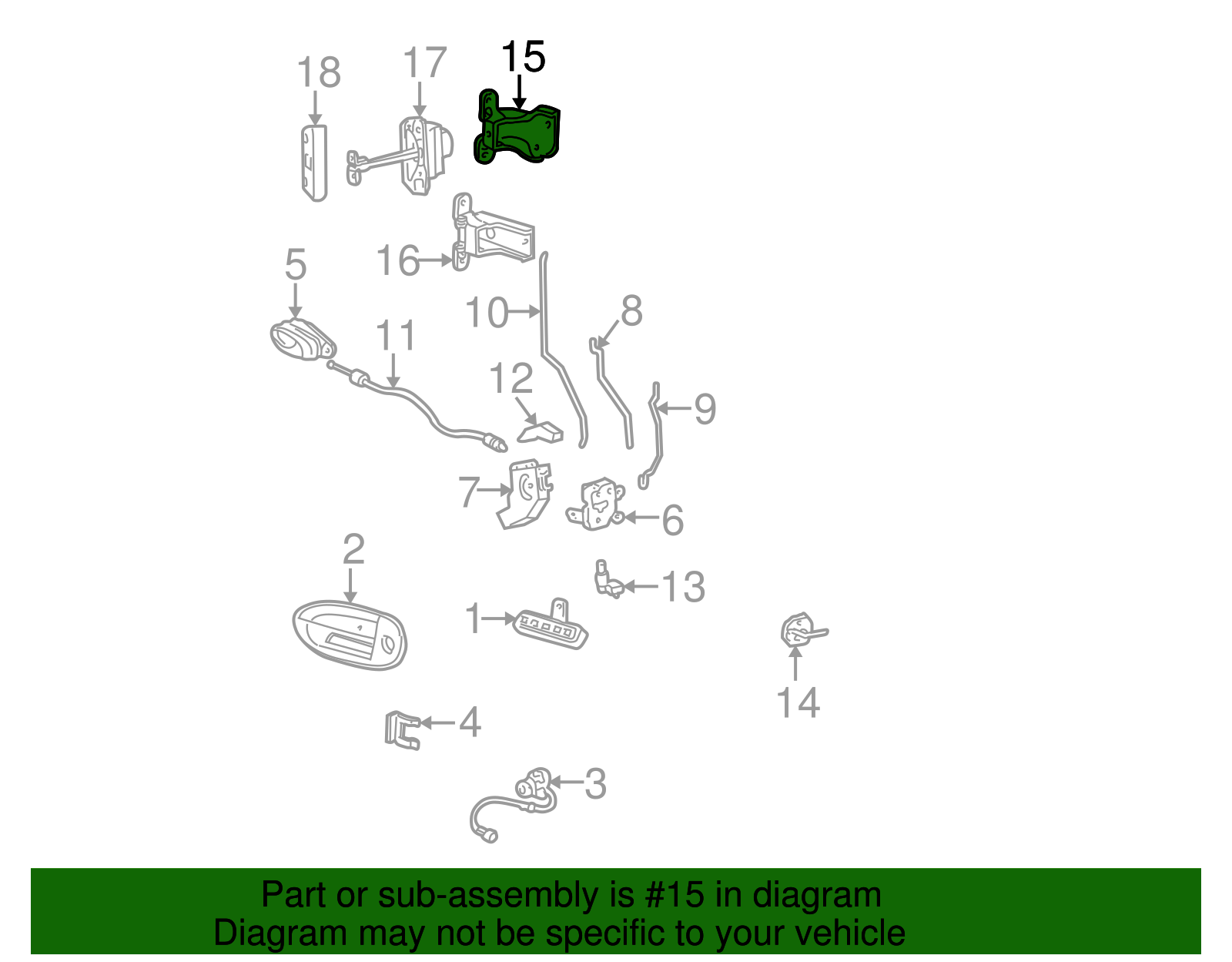Hinge - Ford (YF1Z-5422801-BA)