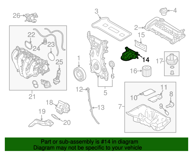 20052010 Ford OEM Engine Oil Filter Adapter 1S7Z6881BA Ford Parts