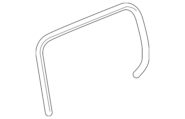 Rear Side Door Window Inner Weatherstrip - GM (93355110)
