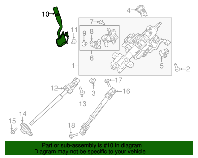 20152017 Ford F150 OEM Shift Lever FL3Z7A256B OEM Ford Parts