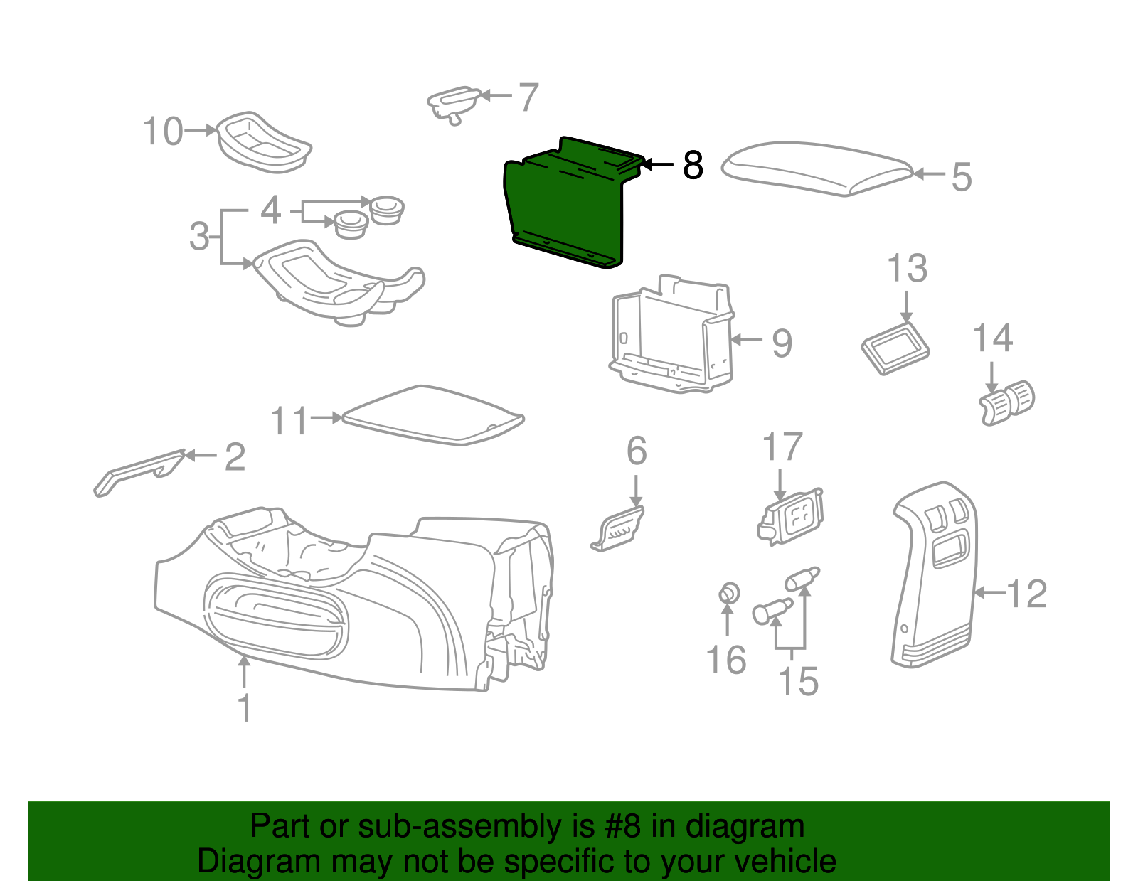 Compartment - Ford (YL1Z-7806010-AAA)