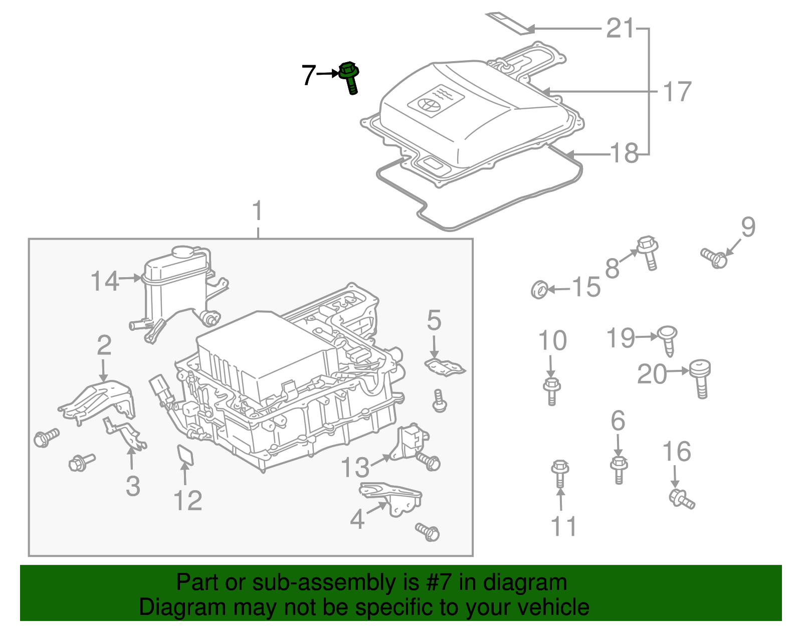 Inverter Bolt - Toyota (90119-A0188)