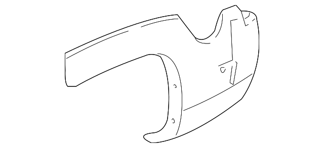 Rear Driver Side Fender Molding - Cadillac (89044655)