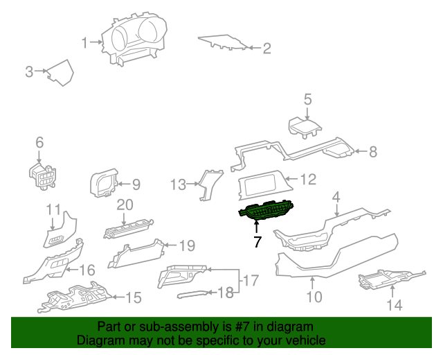 55670F4010 Air Vent Grille 20182022 Toyota CHR OEM Genuine Toyota Parts
