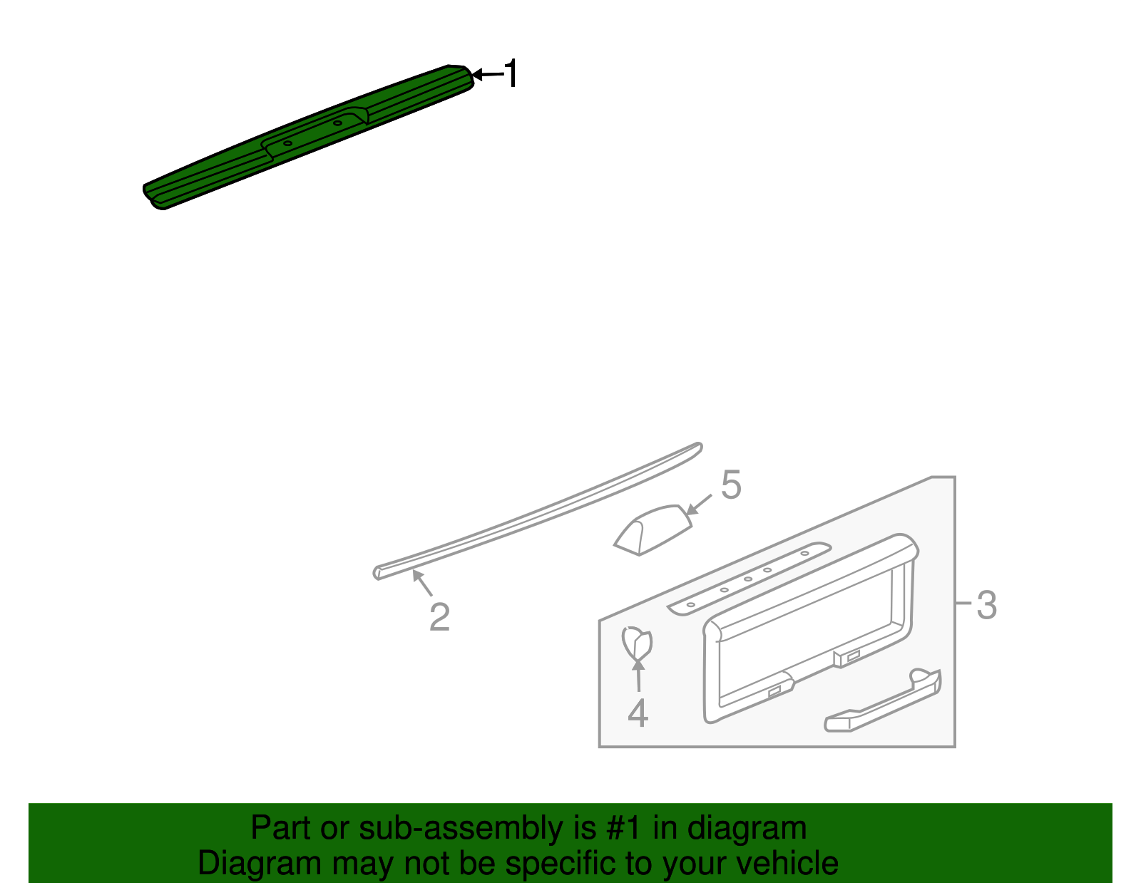 Liftgate Applique - GM (25894803)