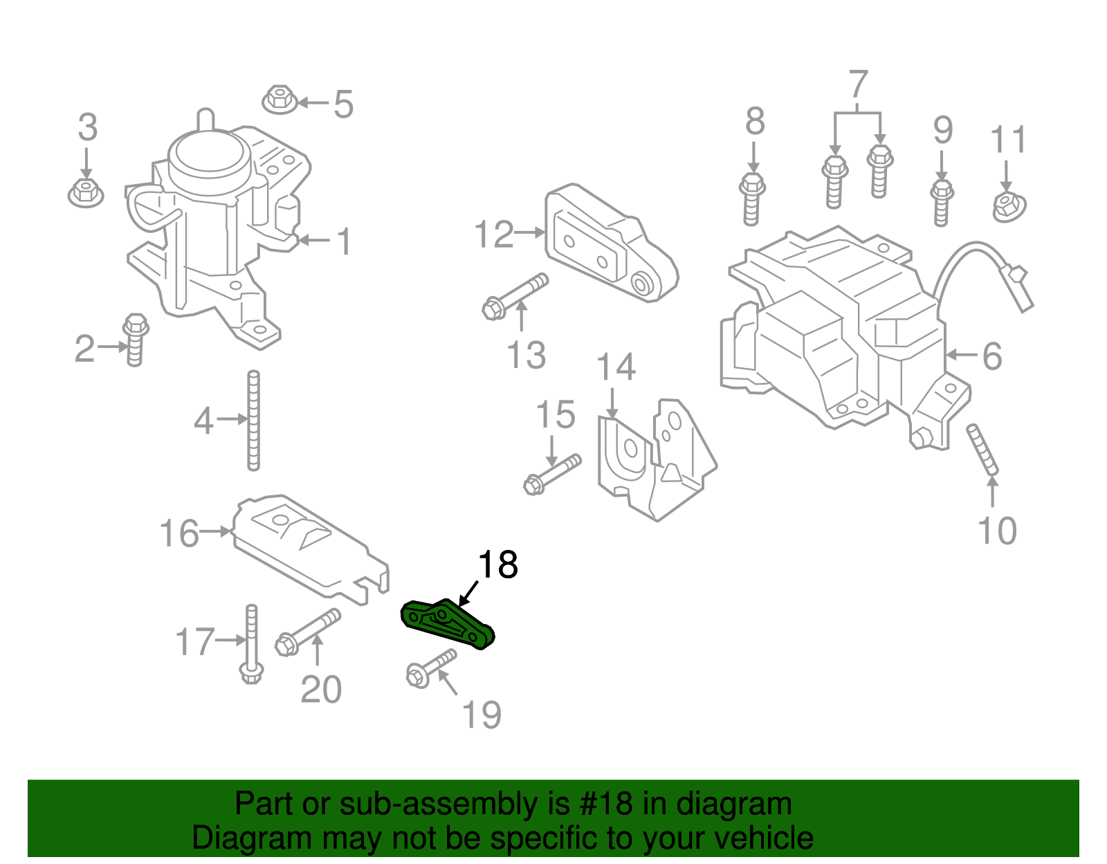 Torsion Damper Support Bracket - Ford (GD9Z-6E042-B)