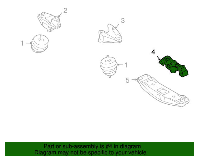 2009-2012 Hyundai Genesis Trans Mount 21832-3M100 | OEM Parts Online