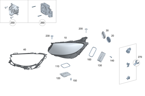 Front Illumination for 2015 Mercedes-Benz E400 | Mercedes-Benz Parts