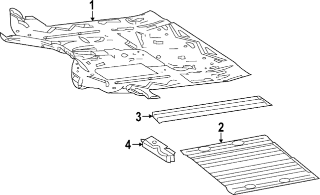906-616-27-00 - Floor Pan 2019-2024 Mercedes-Benz | Mercedes-Benz  