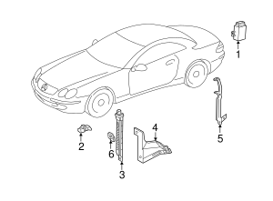 230-546-13-43 - Receiver Bracket 2003-2008 Mercedes-Benz | Mercedes ...