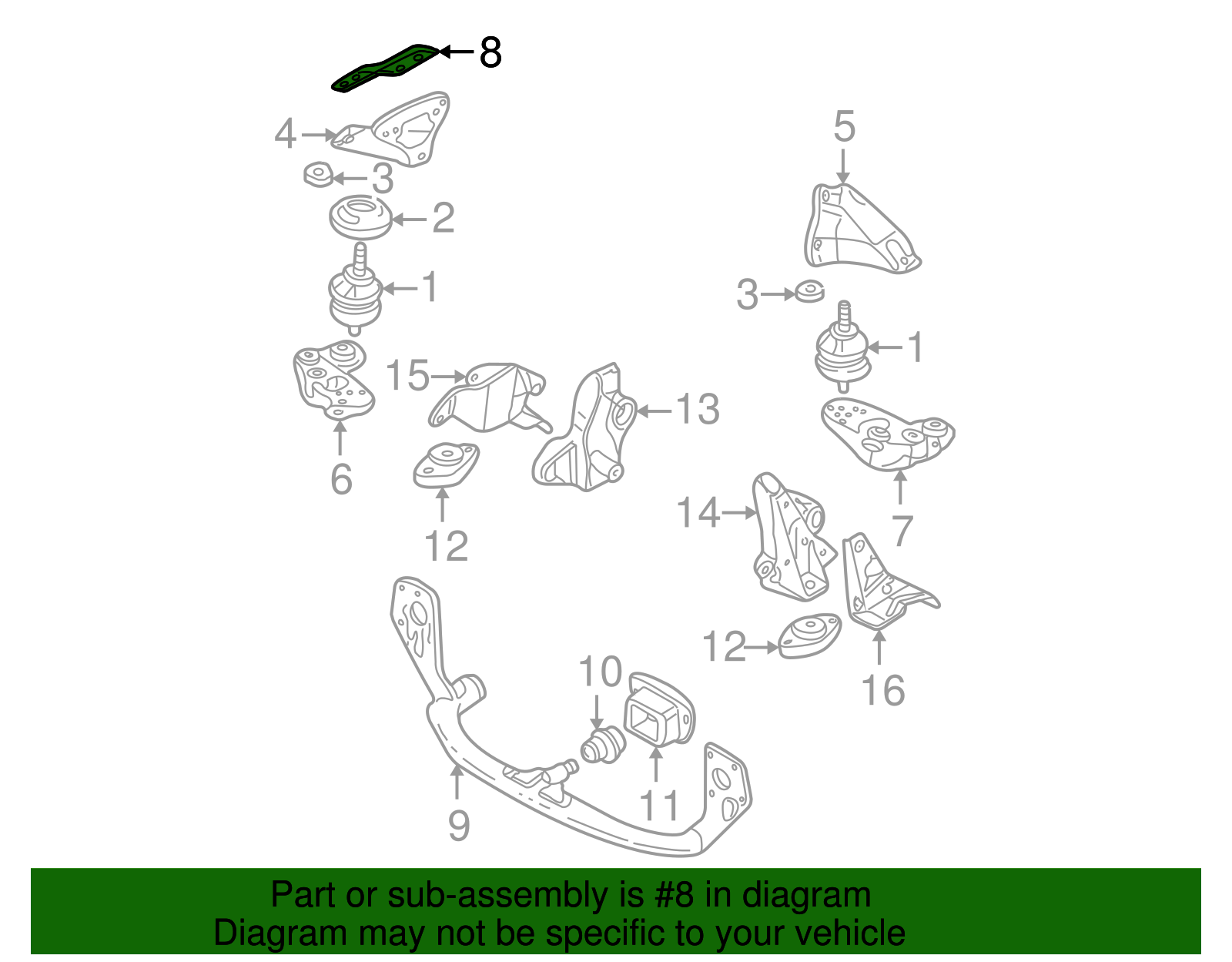 Cover Plate - Volkswagen (8D0-199-388-K)