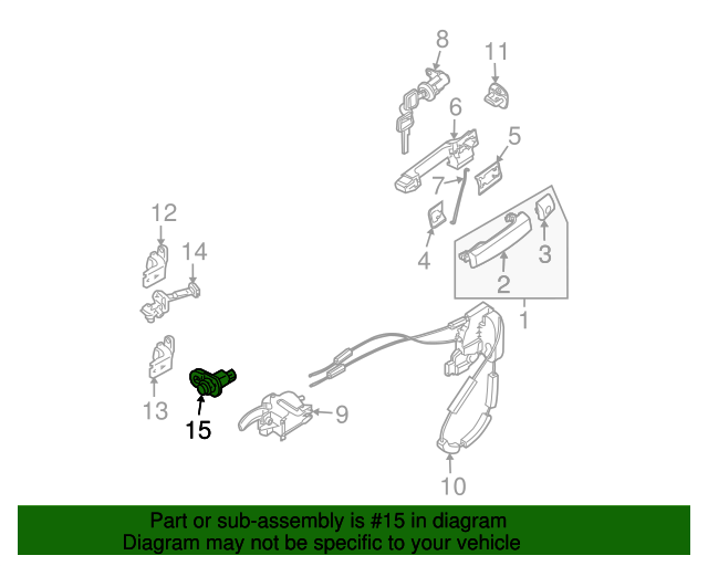 20002020 Nissan Door Ajar Switch 25360AD000 QuirkParts