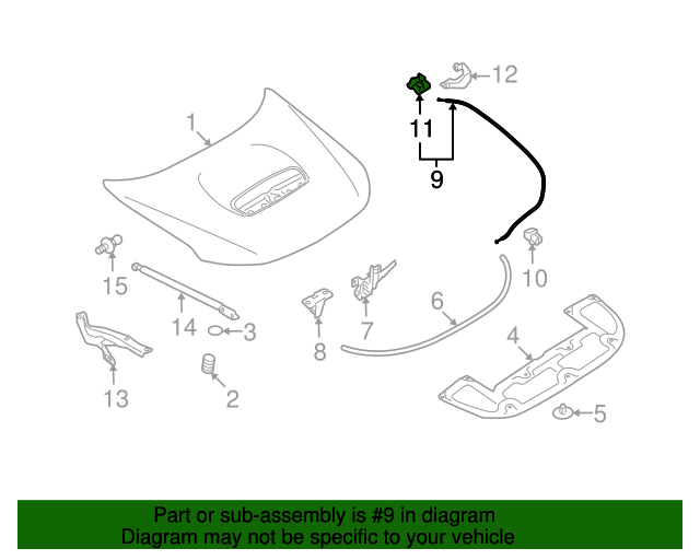 20082017 Subaru OEM NEW 20082017 Subaru Crosstrek Forester Front Hood