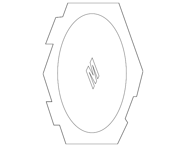 Chrome Center Cap Assembly with GMC Logo - GM (9595949)