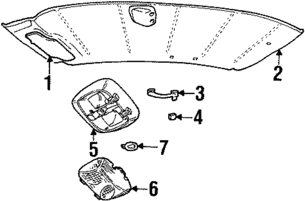 Sun-Visor - Ford (YW7Z5404105EAB)