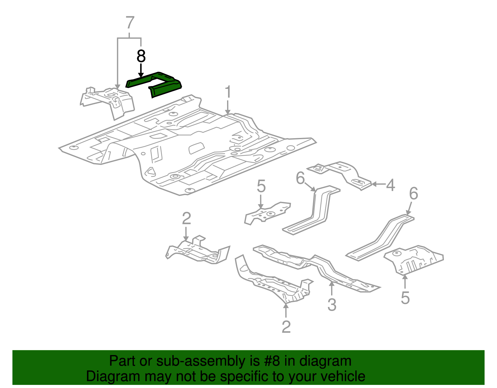 Front Floor Console Bracket - GM (25887542)