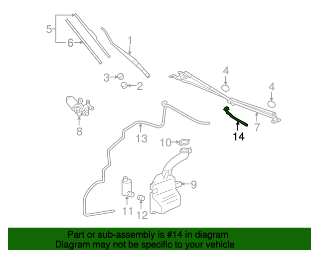 20092012 Mitsubishi Galant Washer Nozzle 8265a127 Mitsubishi Parts