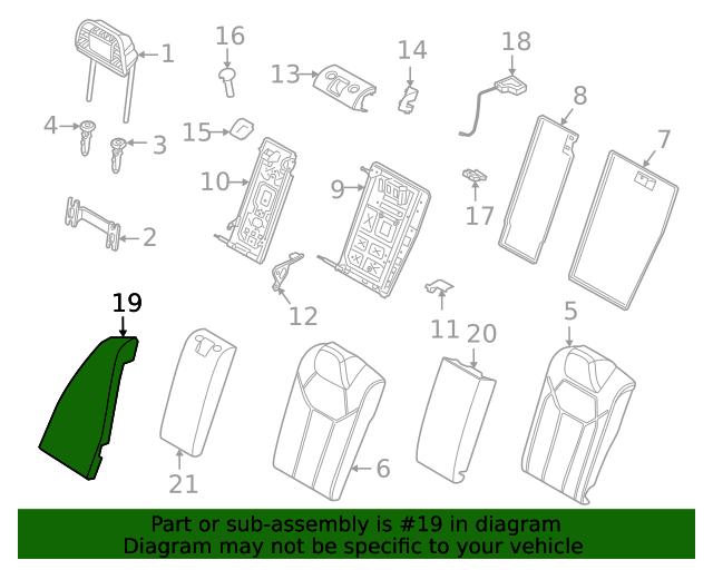 Genuine BMW 52-20-8-067-393 | Bolster | FREE Shipping on Most Orders ...