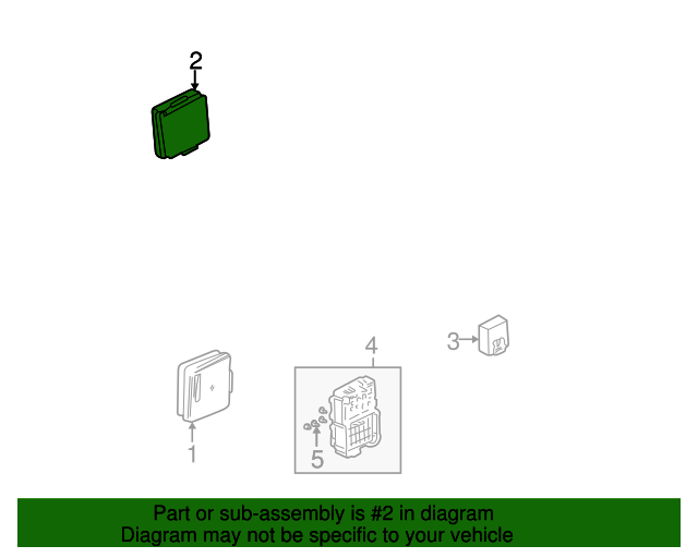 38385S9VA01 Receiver Unit, Keyless Entry 20032008 Honda Pilot