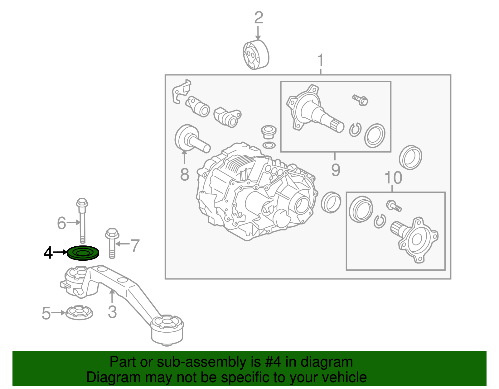 Differential Mount Washer - Toyota (41653-48010)