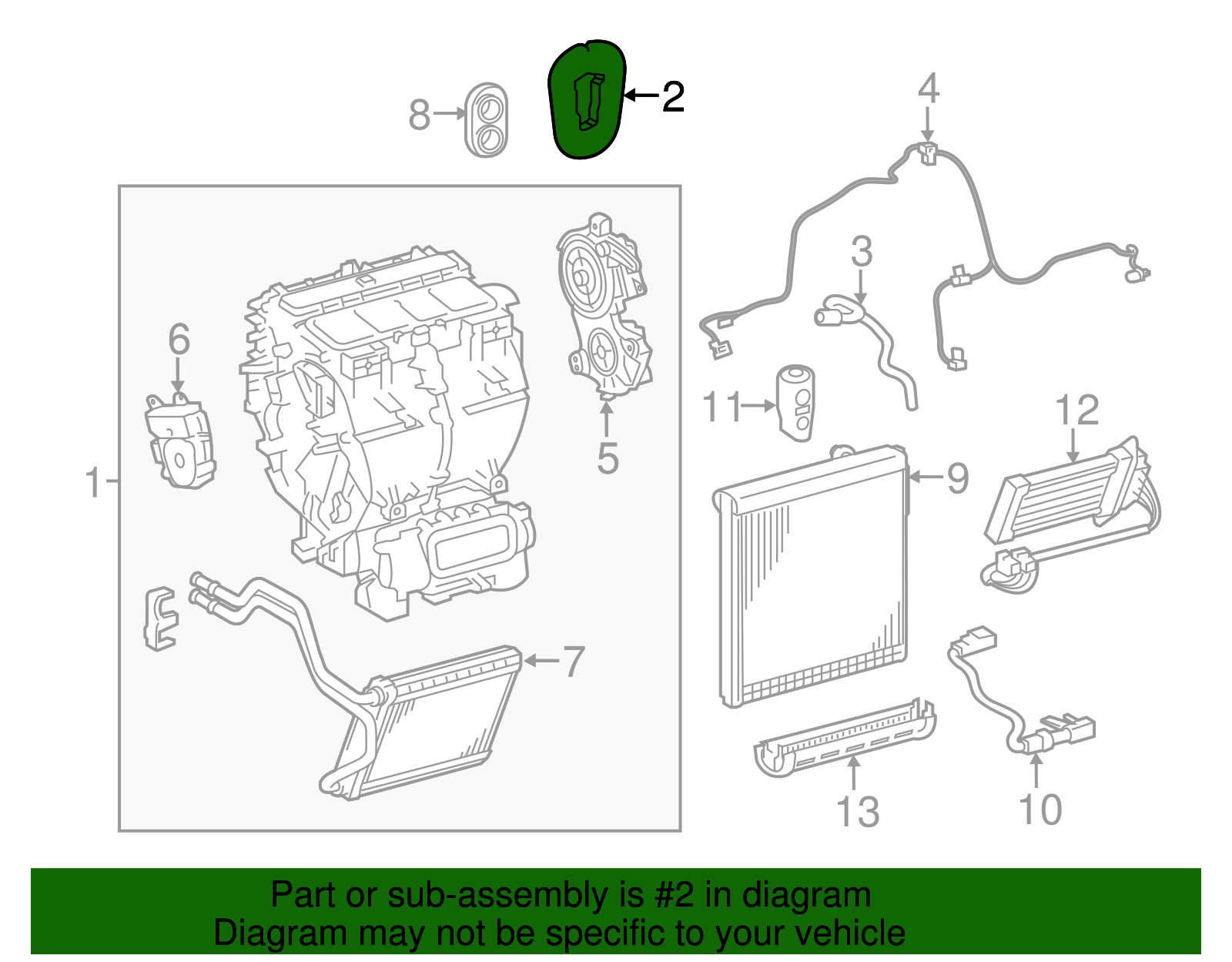 Heater Assembly Packing - Toyota (88578-0E070)