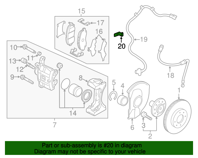 20072024 Mitsubishi ABS Sensor Clip 4670A018 Mitsubishi Parts Warehouse