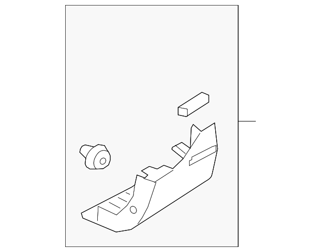 thumbnail image 2 of OEM Genuine Mazda Right Lower Side Molding Trim – 2016-2021 CX-3 – Black, D10E-51-RA0C 2 of 3