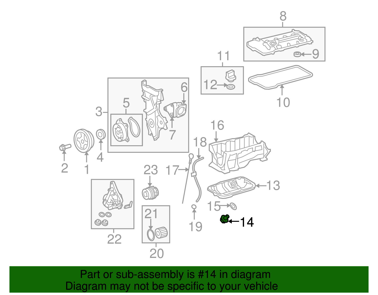 Oil Pan Drain Plug - GM (94842686)