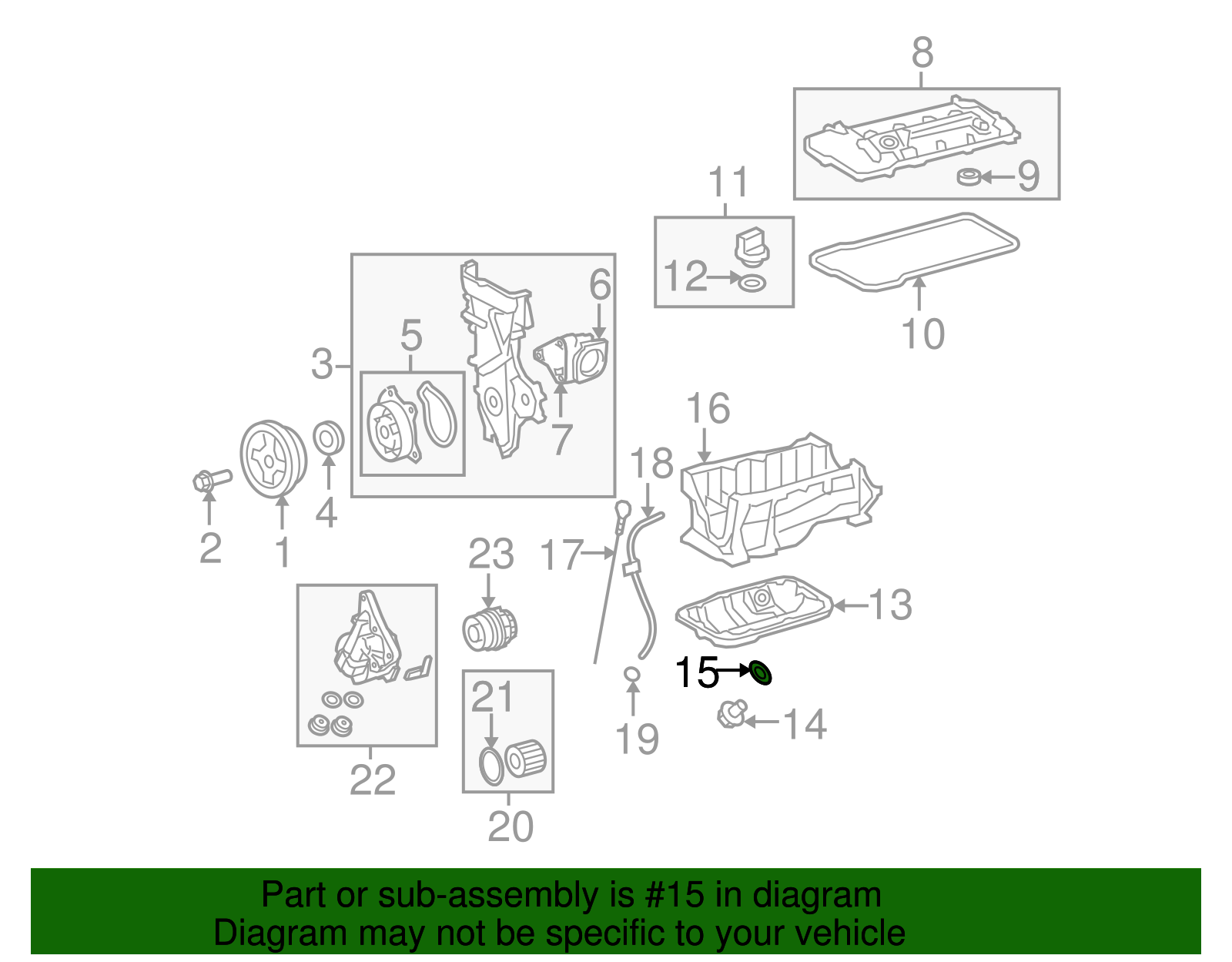 Gasket, Oil Pan Drn Plug - GM (94855838)