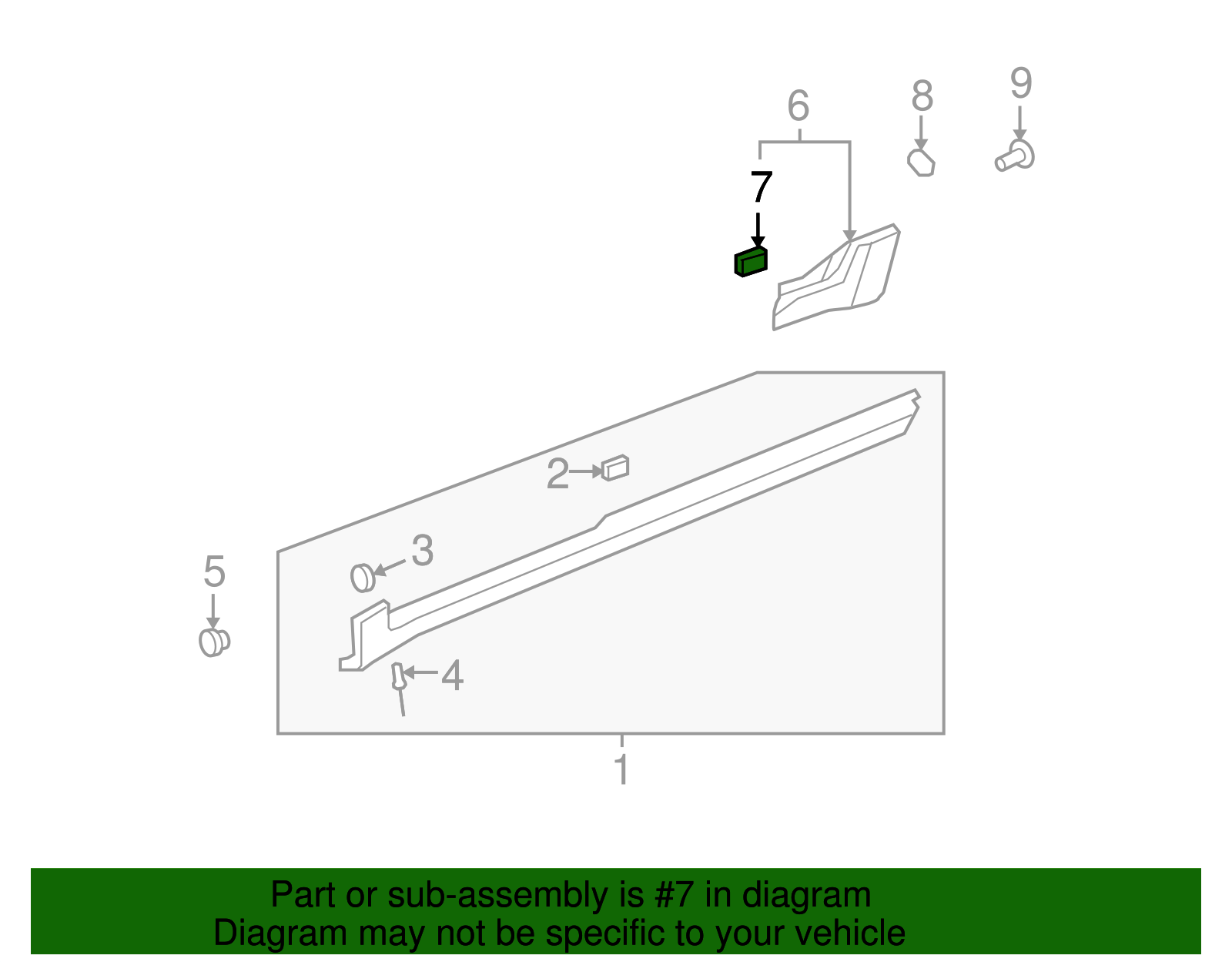 Wheel Opening Molding Retainer - GM (10442914)